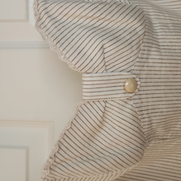 Betsey Johnson Cream Mini Dress with Lace Hem - Picture 3 of 7